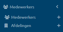 Medewerkers tab afdelingen